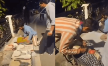 सोशल मीडिया पर मंगलवार को एक वीडियो वायरल हुआ है, जिसमें मसूरी में स्थानीय लोगों के एक समूह को दो शॉल विक्रेताओं को थप्पड़ मारते हुए दुकान बंद करने के लिए मजबूर करते देखा जा सकता है।